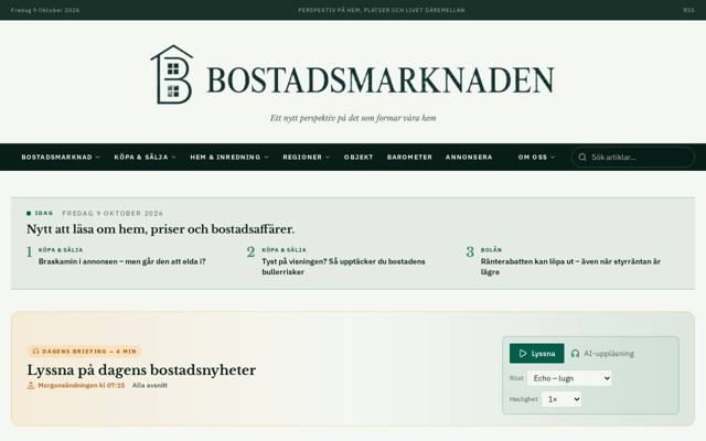 Förstasidan Bostadsmarknaden