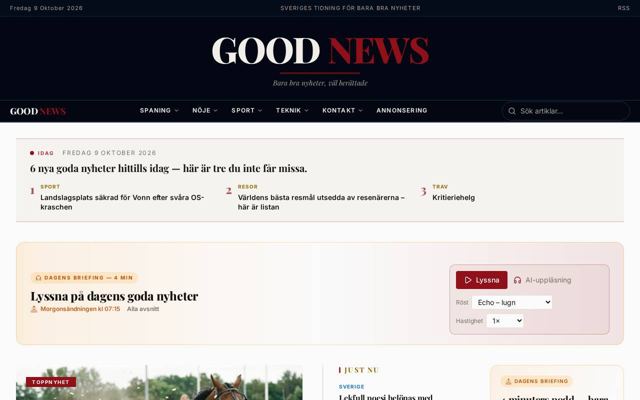 Förstasidan Good News