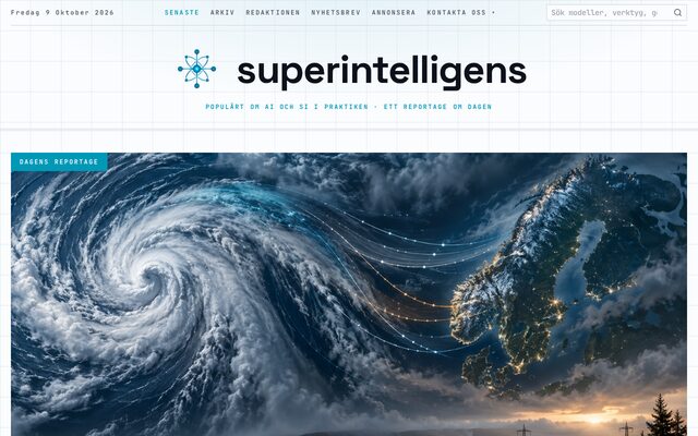Förstasidan superintelligens